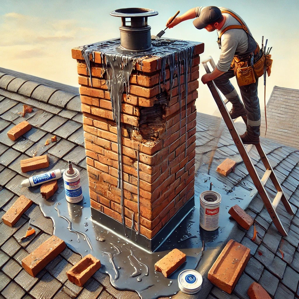 Professional Chimney Leak Repair Metamora MI - Expert Water Damage Prevention by Chimney Sweep Metamora Michigan